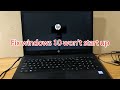 Fix Windows 10 Startup Problems