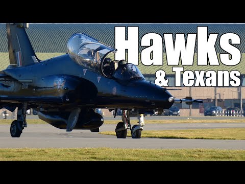 Hawks and Texan Training Movements - 13/02/23 - Testing a Different Camera (Panasonic FZ82) - 4K