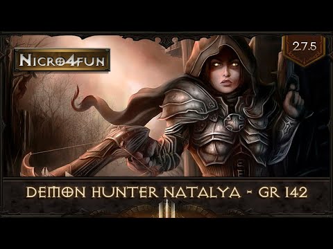 Diablo 3 RoS - Demon Hunter Natalya Trampas - GR 142 en 12;24 [Europa - 2.7.5 - S28]