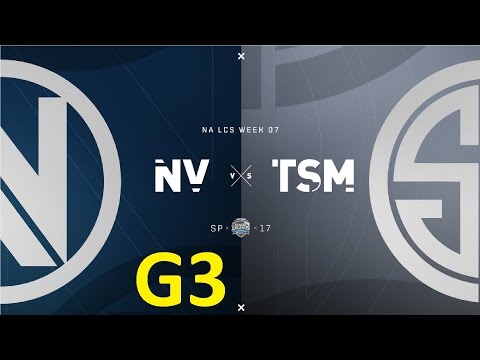 NV vs TSM Game 3 Highlights - 2017 NALCS SPRING SPLIT - WEEK 7 DAY 2