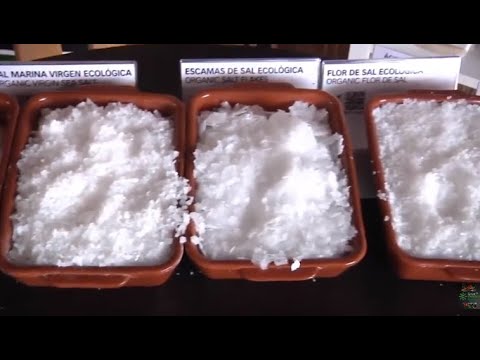 Flor de sal, escamas y sal marina de Isla Cristina, Huelva