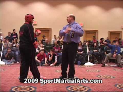 Jonathan Garcia v Carlos Tearney - Men's team sparring eliminations - 2009 NBL Supergrands
