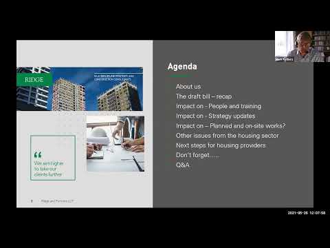 Building Safety Bill webinar May 2021