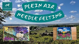 🌞 Is it even possible? 2D needle felting and free motion embroidery🖼️