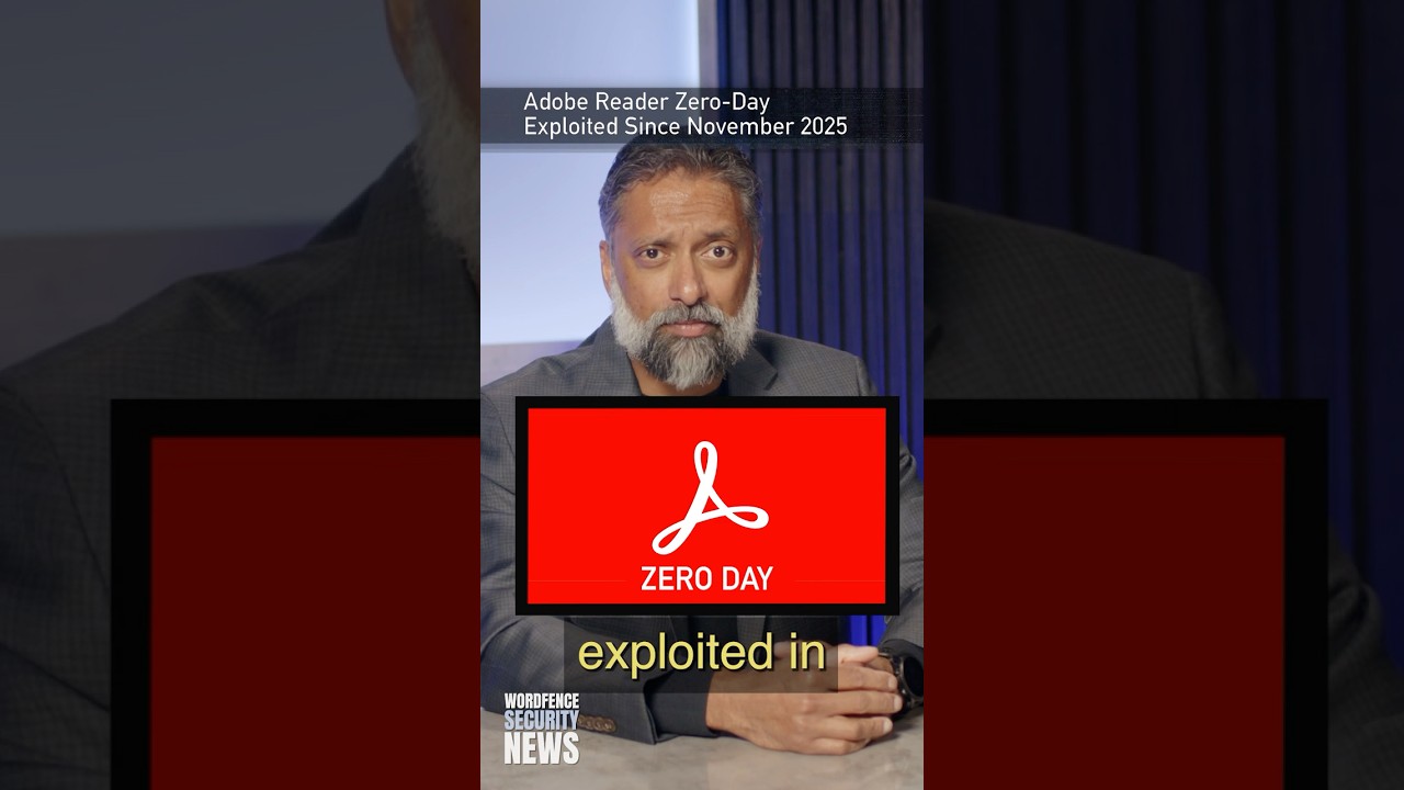 Adobe Acrobat Reader Zero-Day Exploited In Wild | Wordfence Security News Clip | April 13, 2026