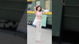 beautiful girl street fashion tiktok #chinesefashion #mejoresstreetfashion #shorts