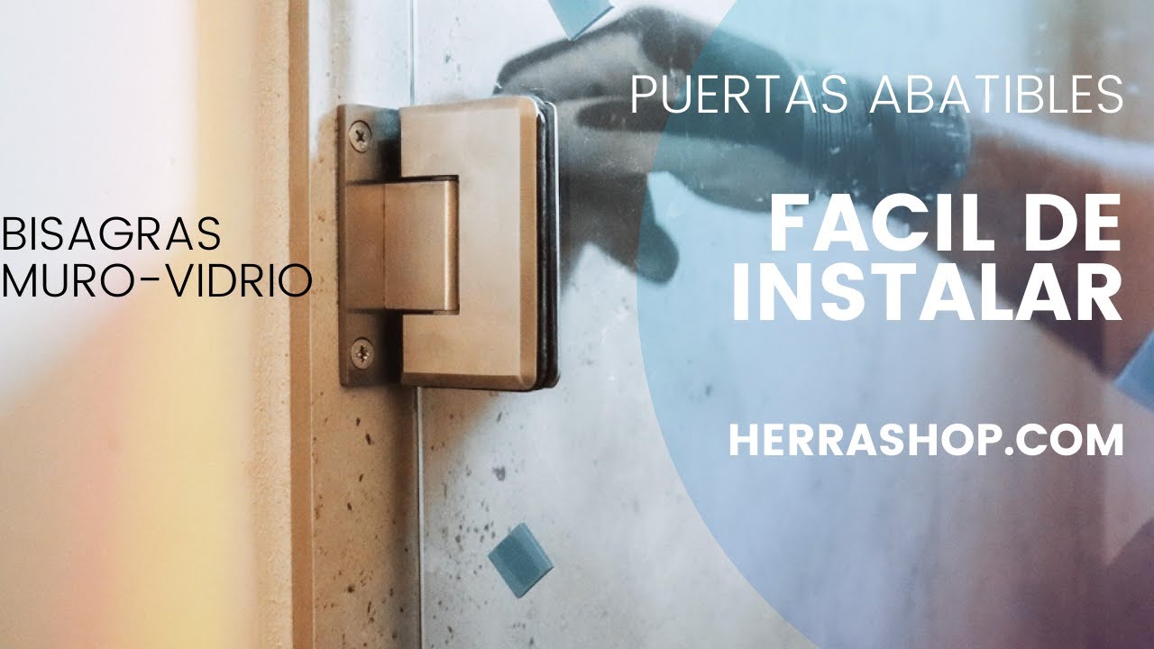 Watch Cómo Instalar Puertas abatibles de baño Herralum con bisagras muro a vidrio Now Cómo Instalar Puertas abatibles de baño Herralum con bisagras muro a vidrio