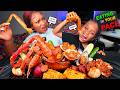 2X SPICY SEAFOOD BOIL MUKBANG KING CRAB SNOW CRAB LEGS