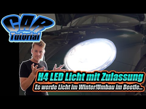 H4 LED Licht mit Zulassung I Es werde Licht im Winter! Umbau im Beetle I Antrieb im Blut I 4K