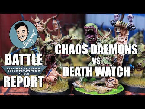 DAEMONS VS DEATHWATCH WARHAMMER BATTLE REPORT