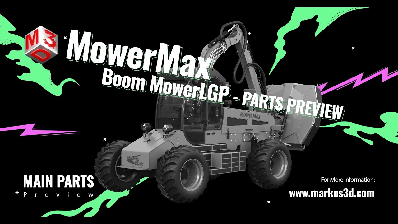 MowerMax 动臂割草机 3D 模型