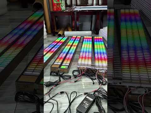 Set of 2 LED columns in action