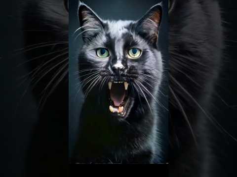 Horror cat || Scary Cat Video #short #shorts #cat