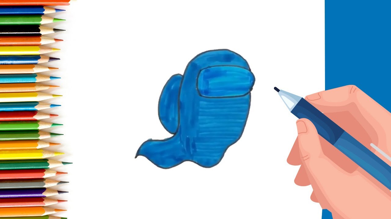 How To Draw Among us Ghost #shorts Step by step among us ghost drawing