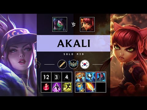 Akali Mid vs Annie - KR Challenger Patch 25.15