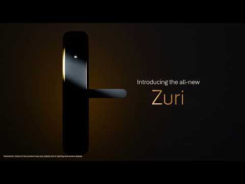Yale Zuri Small (Black) Smart Lock with 5 ways unlocking Built-in bluetooth, PIN code ,RFID key tag and Fingerprint Mechanical key