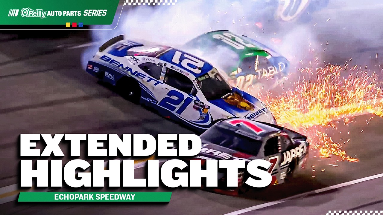 NASCAR O'Reilly Auto Parts Series Highlights | 2026 EchoPark Speedway