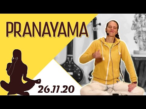 Pranayama für Fortgeschrittene mit Chitra - Yoga Vidya Live 06:00 - 26.11.2020