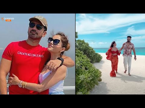Rubina Dilaik & Abhinav Shukla Do A Hot Ramp Together At Maldives Beach #Shorts #BossLady