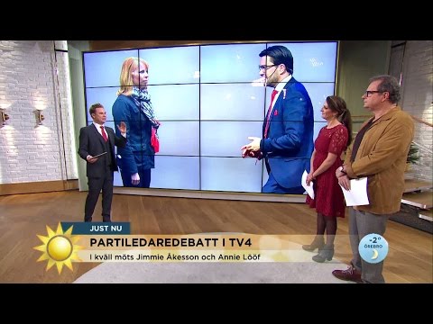 Partiledardebatt: Här är ämnena som ska debatteras - Nyhetsmorgon (TV4)