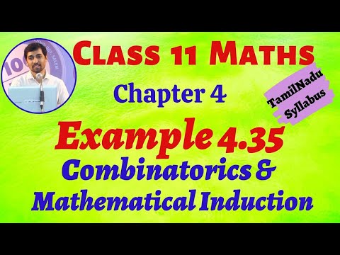 TN 11th Maths | Combinatorics | New Syllabus|TamilNadu| Example 4.35