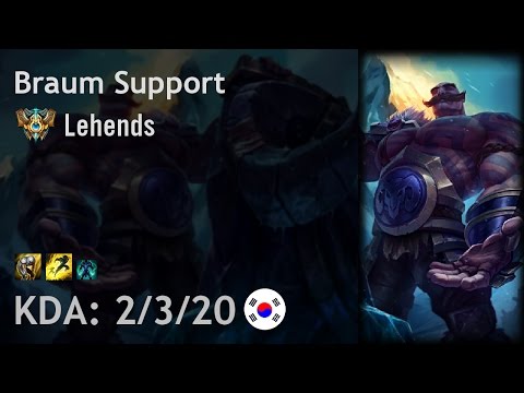 Braum Support vs Thresh - Lehends - KR Challenger Patch 7.1