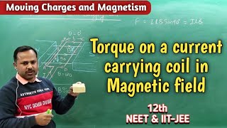 Torque on current carrying coil in magnetic field | 12th Physics handwritten notes #cbse