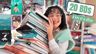 20 BANDES DESSINÉES à LIRE et à OFFRIR 📚💭✨ mes romans graphiques lus e