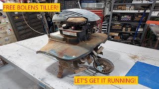 Free Abandoned Bolens Tiller! | Let's Get It Running Again!