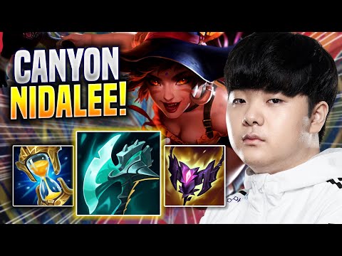 CANYON INTENSE GAME WITH NIDALEE! - DK Canyon Plays Nidalee JUNGLE vs Rumble! | Season 2023