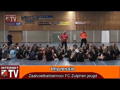 Zaalvoetbaltoernooi jeugd FC Zutphen Hanzehal