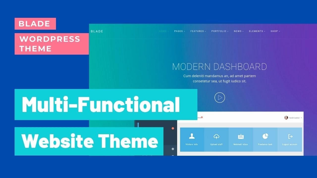 Multi-Functional Website Template | Blade WordPress Theme | Business Website Theme