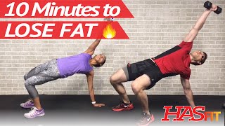10 Minute Cardio Workout at Home for Women & Men - Workouts to Lose Belly Fat (and all other fat!)
