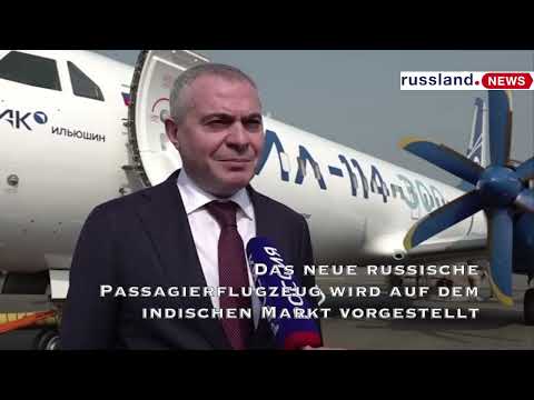 Das neue russische Passagierflugzeug wird auf dem indischen Markt vorgestellt