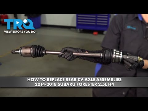 How to Replace Rear CV Axle Assemblies 2014-2018 Subaru Forester 2.5L H4