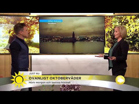 Så ovanligt var oktobervädret: "Vad är det här, Mordor?!" - Nyhetsmorgon (TV4)