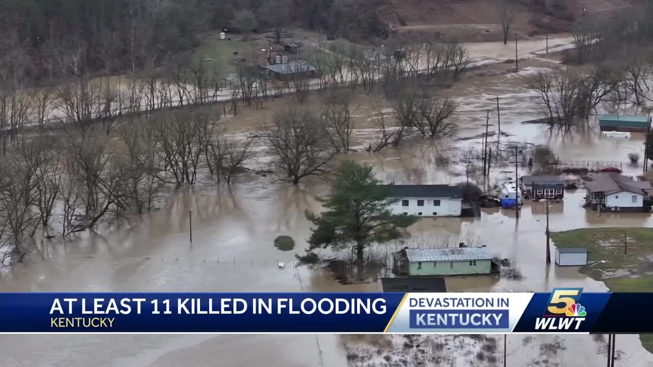 At least 11 people killed in flooding across Kentucky