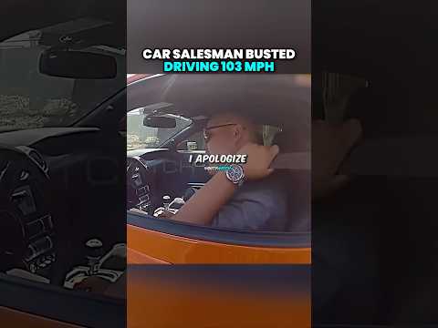 Car Salesman Busted Driving 103 MPH 🤯