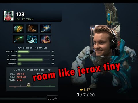 How to play support like OG.Jerax as Tiny(roamer) play like TI WINNER