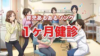 1ヶ月健診あるあるの歌【育児あるあるソング】