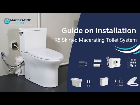 MaceratingFlo R7 Two Piece Toilet & 750W Pump Installation Guide Step by Step