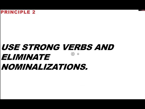 Nominalizations Strong Verbs