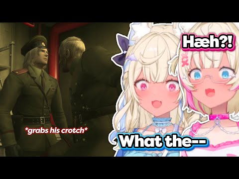 FUWAMOCO's reaction to the famous crotch grabbing scenes in MGS is priceless