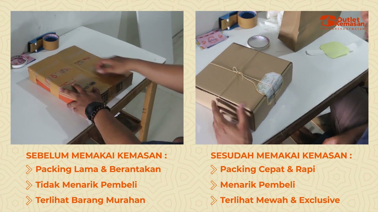 PERBEDAAN KEMASAN KREASI SENDIRI DAN KEMASAN READY STOK | OUTLET KEMASAN