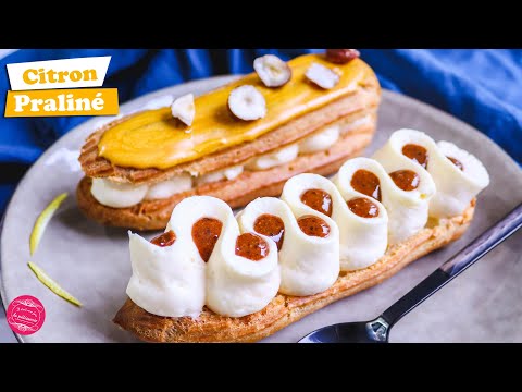 ⚡ ÉCLAIRS CITRON ET PRALINÉ ⚡