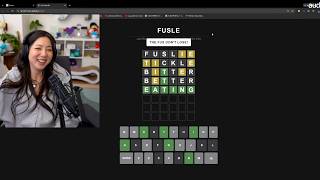 Fuslie Beat The Custom Wordle Game I Made