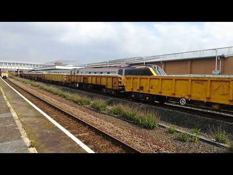 engineering train at Rhyl April 2022