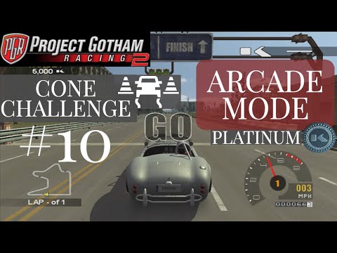Project Gotham Racing 2 Arcade Mode Platinum  |  Let's Play  |  Cone Challenge #10