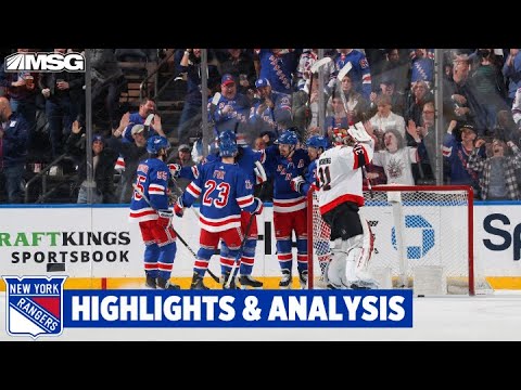 Rangers Route Sens 5-1, Clinch Playoff Spot | New York Rangers