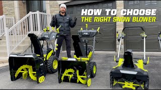 How to Choose the Right Snow Blower